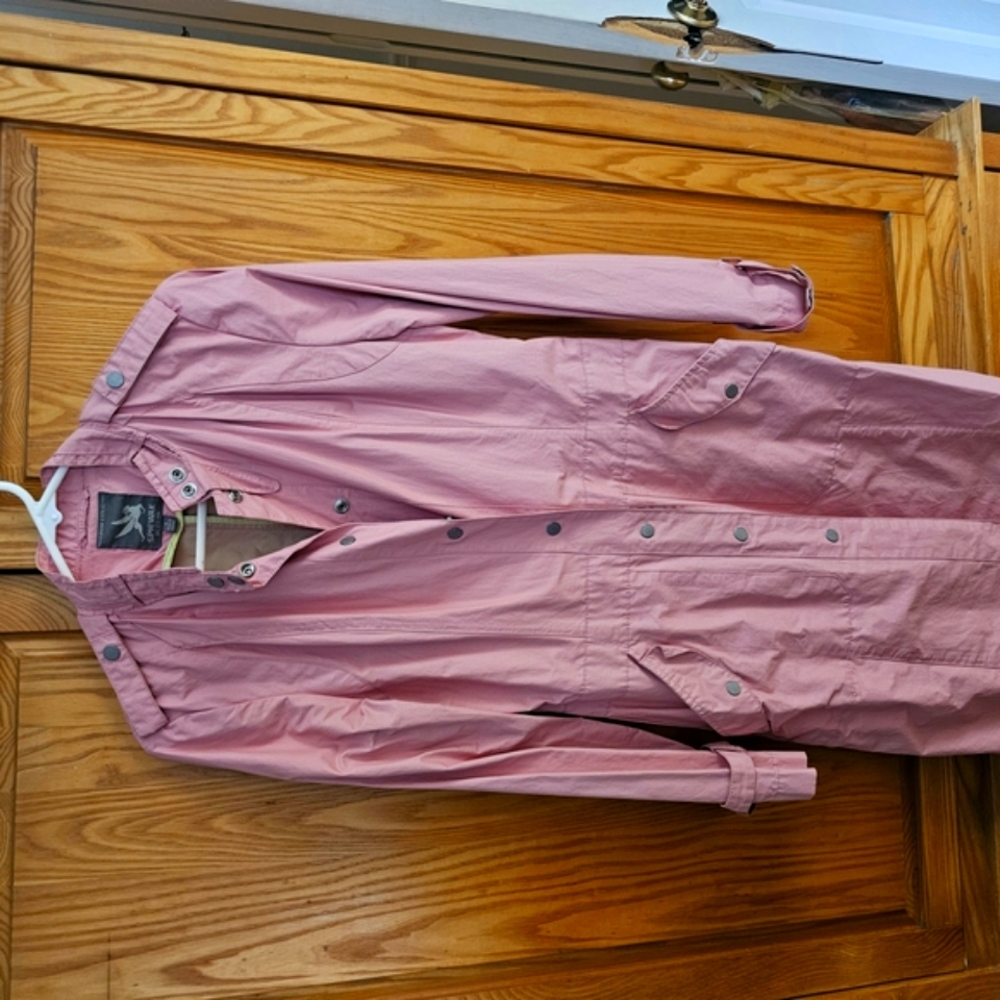 Vintage Spiewak Pink Rain Jacket with Button Details
